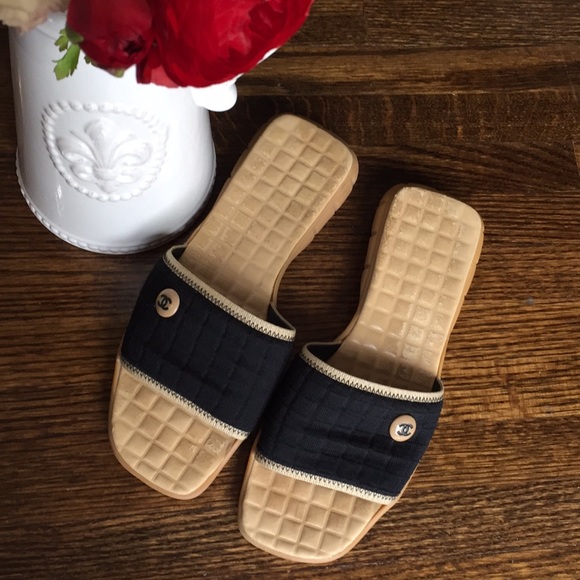 CHANEL Shoes - Authentic CHANEL Slides Sandals
